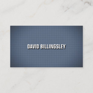Sharp and Clean Shadow Text on Blue Texture Business Card