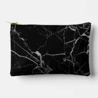Sharp Black and Silver Marble