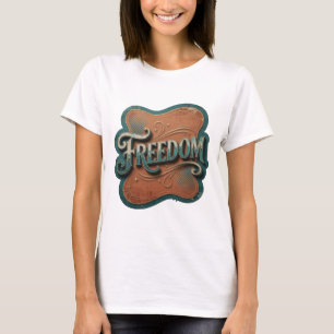 Sharp Blue FREEDOM Statement Tee
