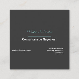 Sharp Business Consultant Assistant  Manager Square Business Card