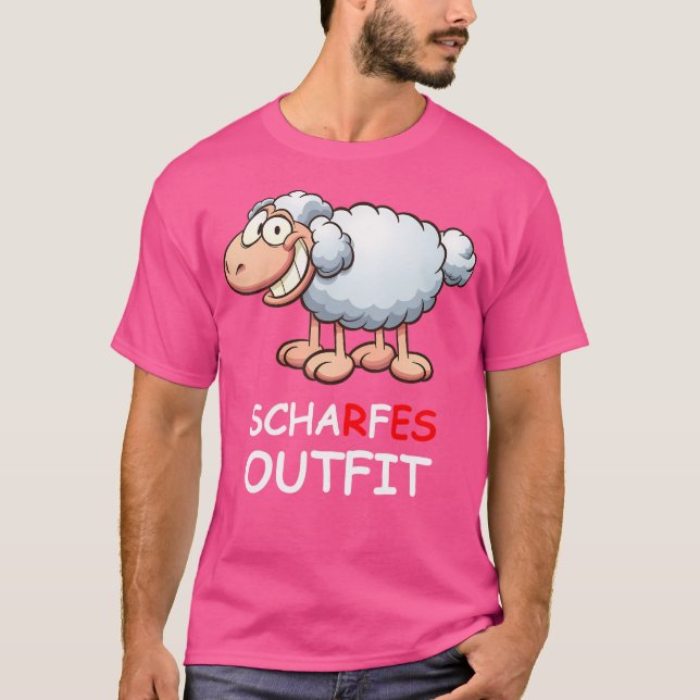 Sharp Comic Sheep Sheep T-Shirt (Front)
