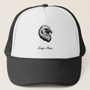 Sharp Eagle Illustration With Editable Branding Trucker Hat