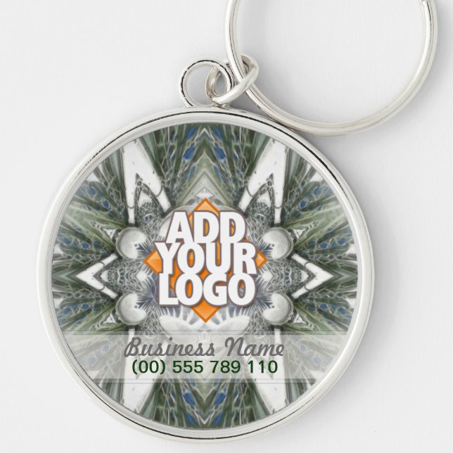Sharp Edge Tribal Geometric Art Keychain (Front)