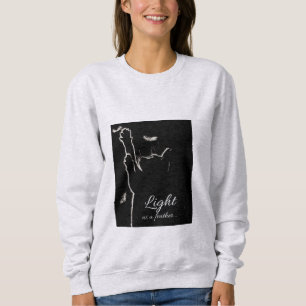 Sharp eyes kitten sweatshirt