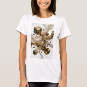 Sharp Gold ABSTRACT ART Custom Tee