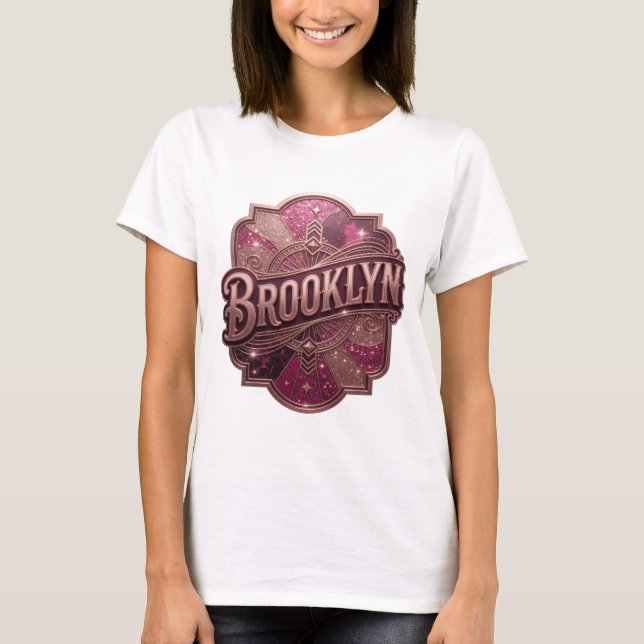 Sharp Gold BROOKLYN Quote Shirt (Front)