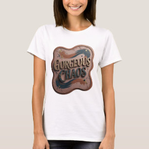 Sharp Gold GORGEOUS CHAOS Wearable Art T-Shirt