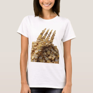 Sharp Gold HAND OF MONEY Bold Design T-Shirt