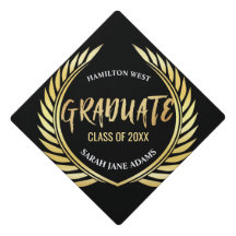 Sharp Golden laurel wreath Graduate Year