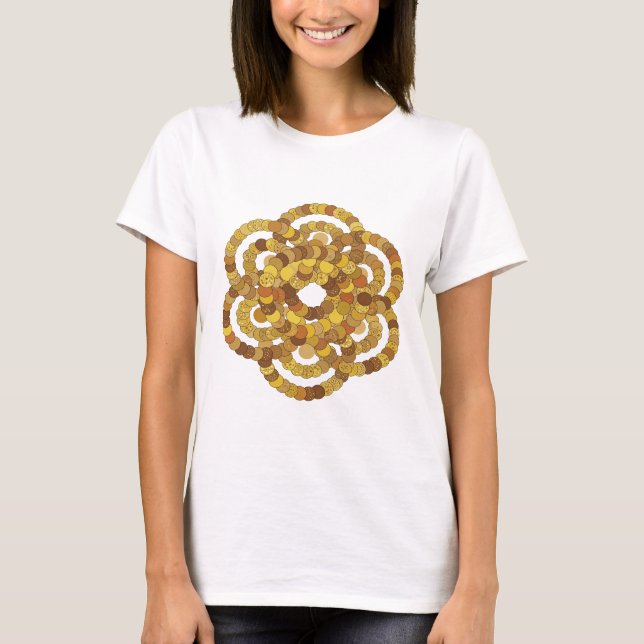 Sharp Grey ABSTRACT ART Statement Design T-Shirt (Front)