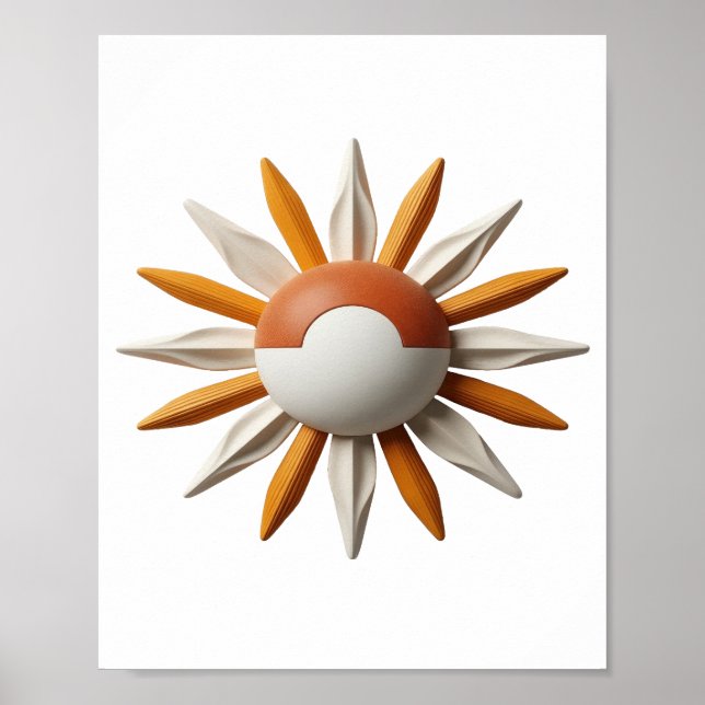Sharp Grey POK MON BALL Quote Design Poster (Front)
