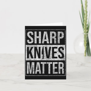 SHARP KNIVES CHEF KNIFE CULINARY SKILLS PRECISION CARD