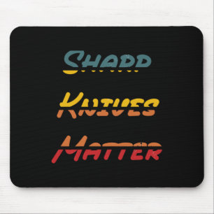 Sharp Knives Sticker Mouse Mat