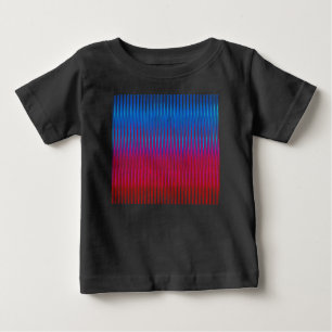 Sharp Lines of Yin Yang Abstraction Art Design Baby T-Shirt
