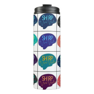 SHARP Multi Colour Thermal Tumbler