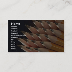 Sharp pencils business card