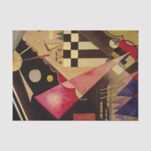 Sharp Pink by Wassily Kandinsky Tissue Paper