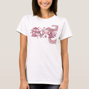 Sharp Pink PINK DREAM Artistic Motif T-Shirt
