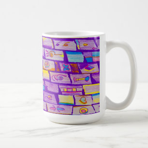 Sharp Purple Bricks Mug