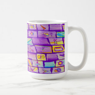Sharp Purple Bricks Mug