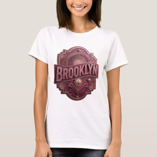 Sharp Purple BROOKLYN Shirt Design (Front)