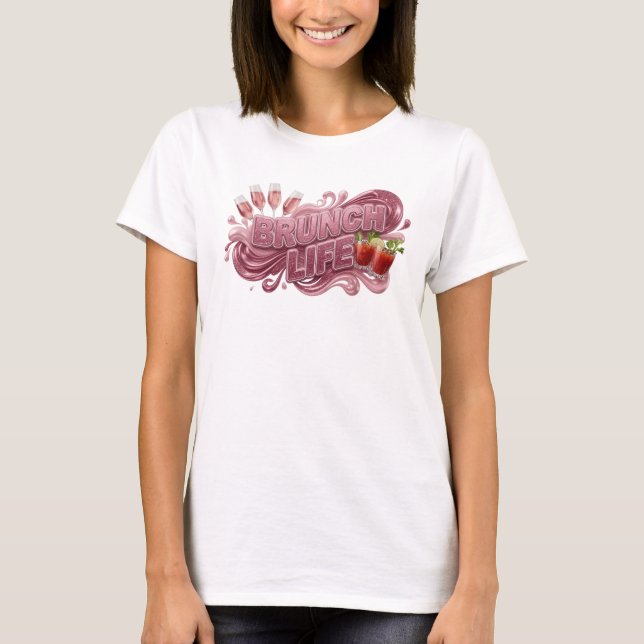 Sharp Red BRUNCH LIFE Tee (Front)