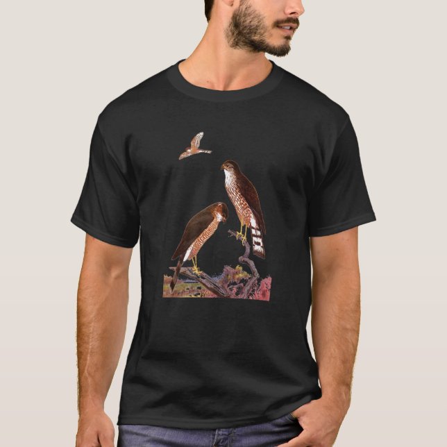 Sharp Shinned Hawk T-Shirt (Front)