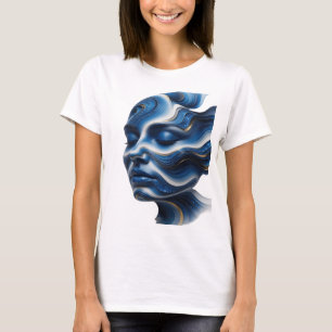 Sharp Silver ABSTRACT ART Abstract Design T-Shirt