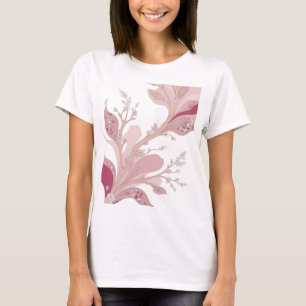 Sharp Silver ABSTRACT ART Artistic Motif T-Shirt