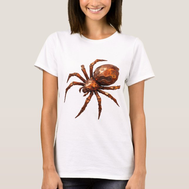 Sharp Silver ABSTRACT ART Design T-Shirt (Front)