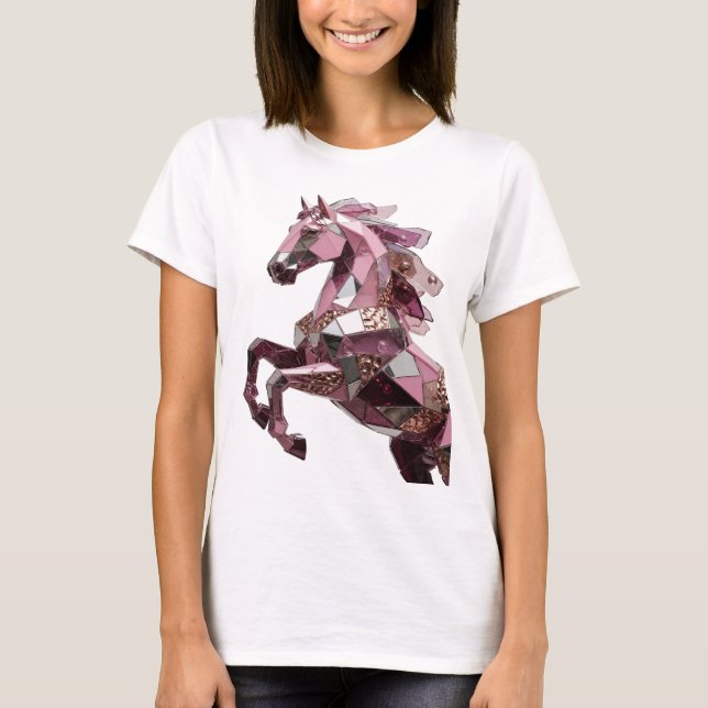 Sharp Silver ABSTRACT ART Statement Design T-Shirt (Front)