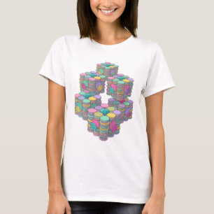 Sharp Silver COINS AND DIAMONDS Slogan Design T-Shirt