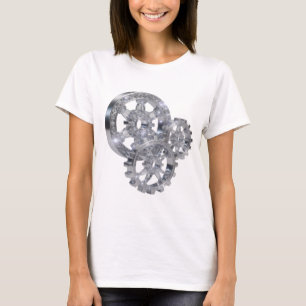 Sharp Silver GEMS IN MOTION 3D Text Art T-Shirt