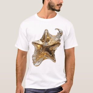 Sharp Silver WHISKY STAR Design T-Shirt