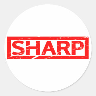 Sharp Stamp Classic Round Sticker
