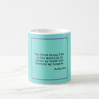 Sharp Tongue Dorothy Parker Quote Coffee Mug