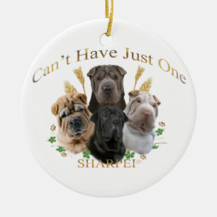Sharpei cant' have just one Christmas Ornament