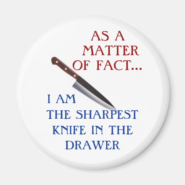 Sharpest Knife refrigerator magnet (Front)
