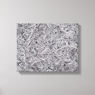 Sharpie Graffiti Canvas Print