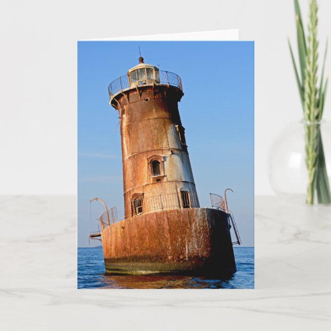 Sharps Island Lighthouse (Chesapeake Bay) Note Card (Front)