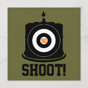 Sharpshooter's 50th Birthday - Hunting Invitation