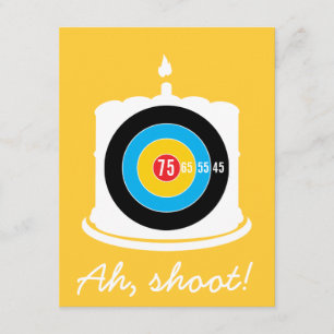 Sharpshooter's 75th Birthday - Target Invitation