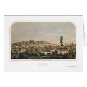 Shasta, CA Panoramic Map - 1856