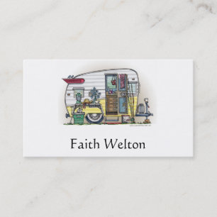 Shasta Camper Trailer RV Business Card
