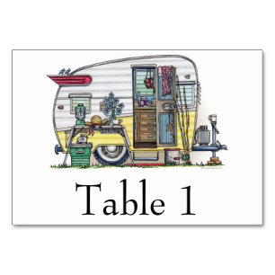 Shasta Camper Trailer RV Table Number