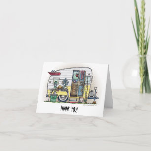 Shasta Camper Trailer RV Thank You Card