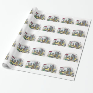 Shasta Camper Trailer RV Wrapping Paper