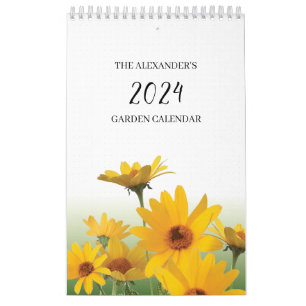 Shasta Daisy Botanical Garden Journal  Calendar