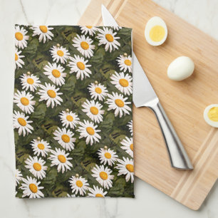 Shasta Daisy r Kitchen Hand Towel