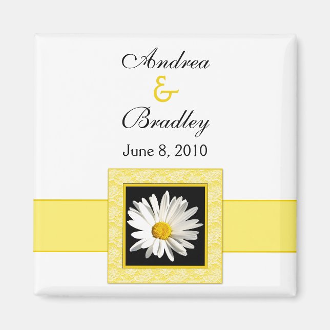 Shasta Daisy "Save the Date" magnet (Front)